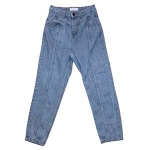 Topshop Women’s Mom High-Rise Denim Jeans Blue tapered Jeans Size 26 | Y2K 90s